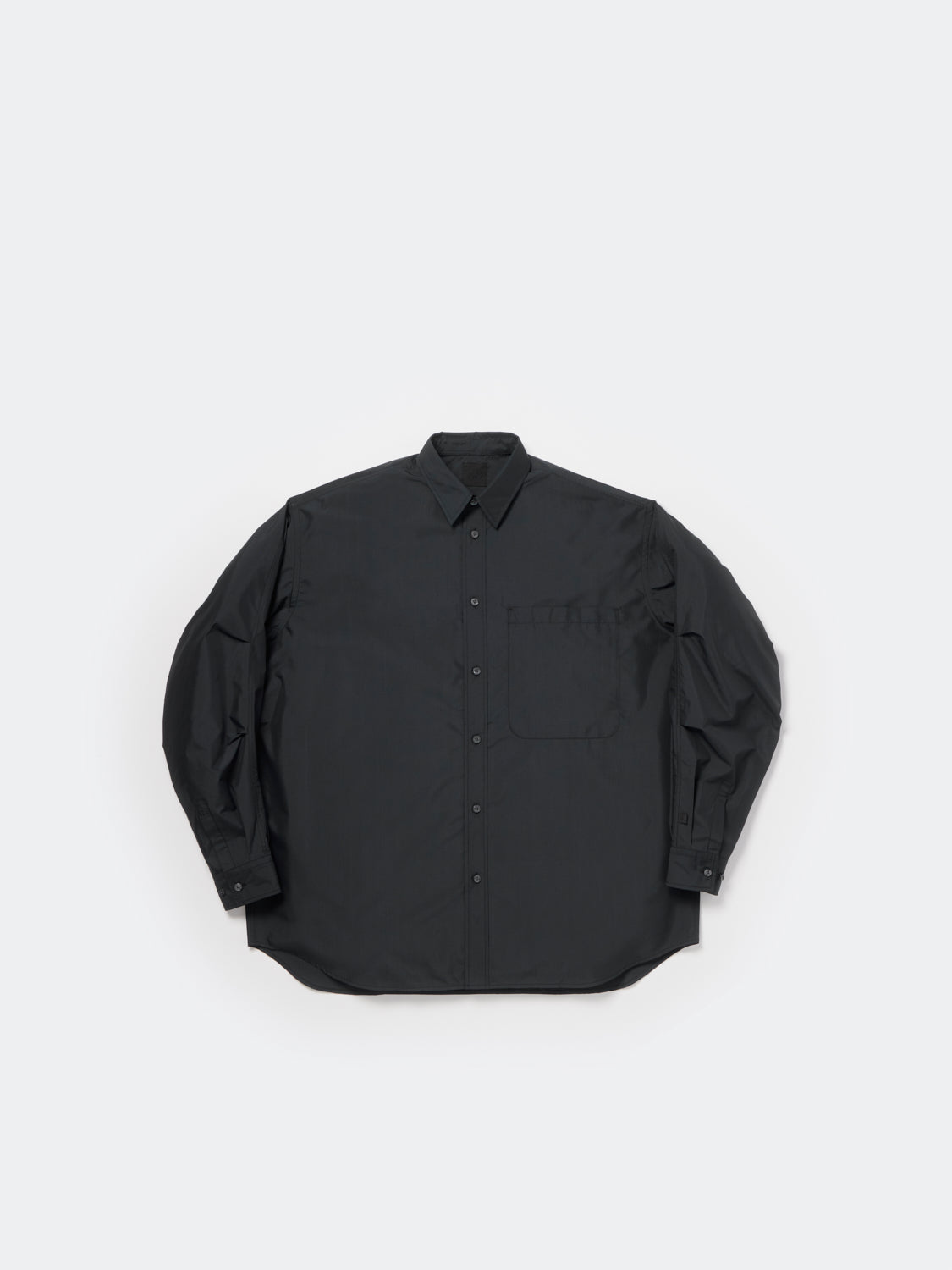 W's TECH REGULAR COLLAR SHIRT L/S SOLID - INK BLACK
