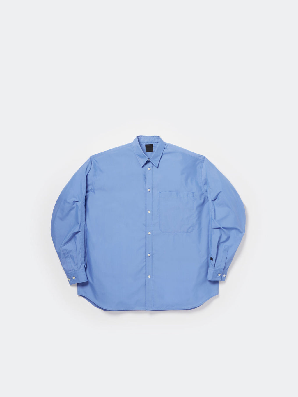 W's TECH REGULAR COLLAR SHIRT L/S SOLID - SAX