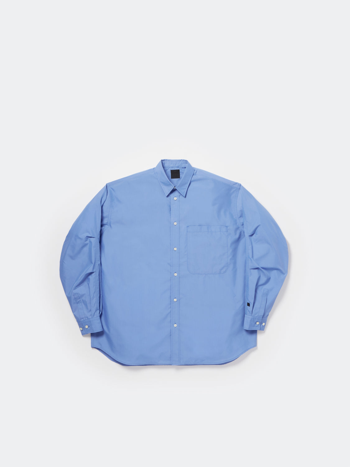 W's TECH REGULAR COLLAR SHIRT L/S SOLID - SAX