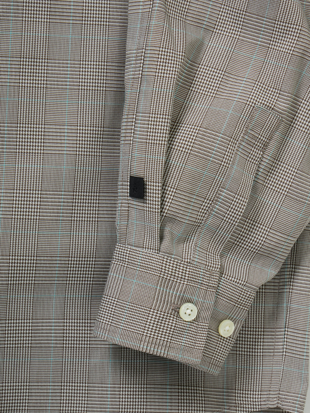 TECH REGULAR COLLAR SHIRT L/S GLEN CHECK