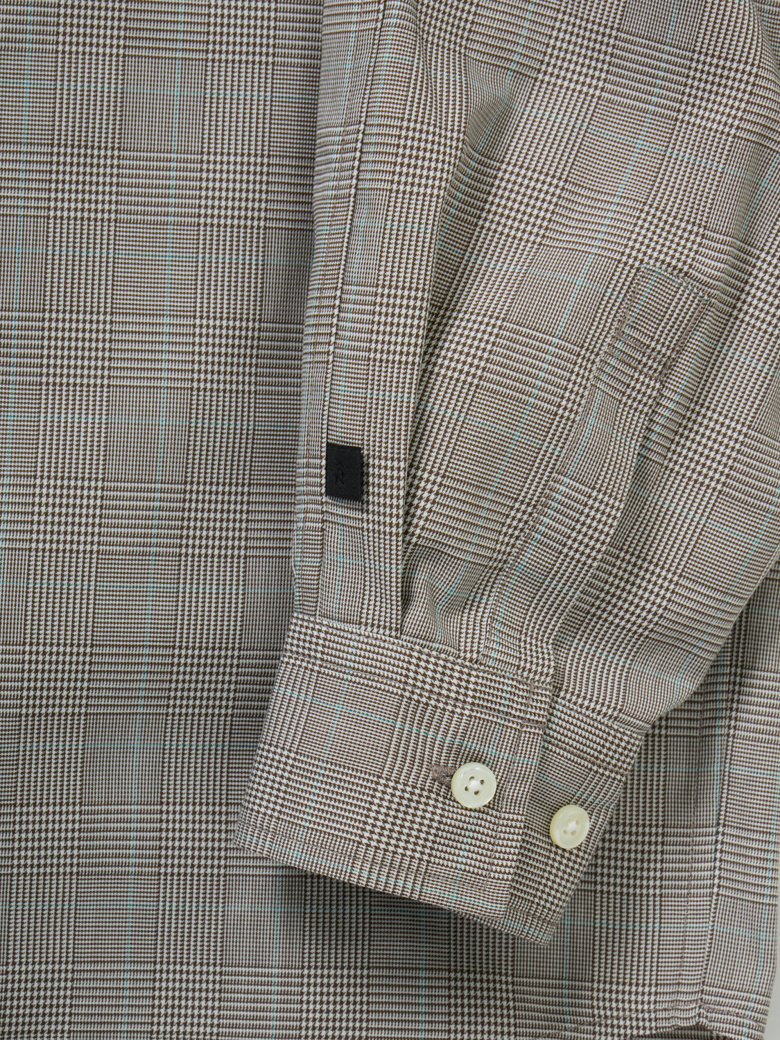 TECH REGULAR COLLAR SHIRT L/S GLEN CHECK