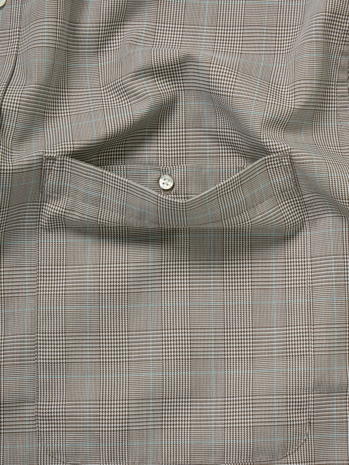 TECH REGULAR COLLAR SHIRT L/S GLEN CHECK