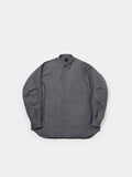 TECH REGULAR COLLAR SHIRT L/S GLEN CHECK - GRAY