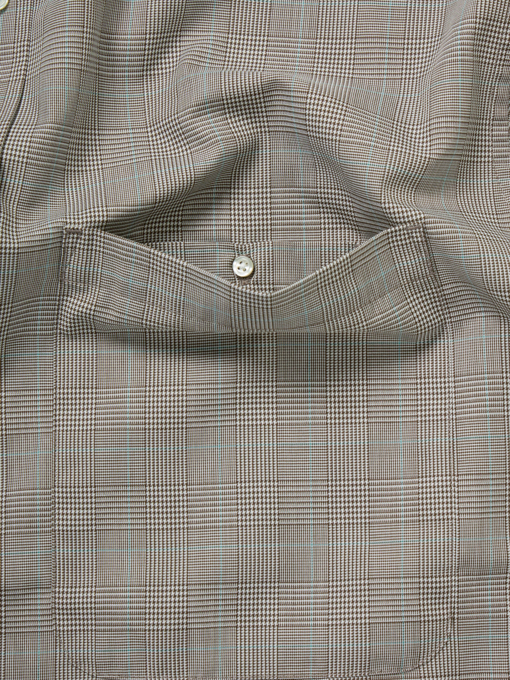 W's TECH REGULAR COLLAR SHIRT L/S GLEN CHECK