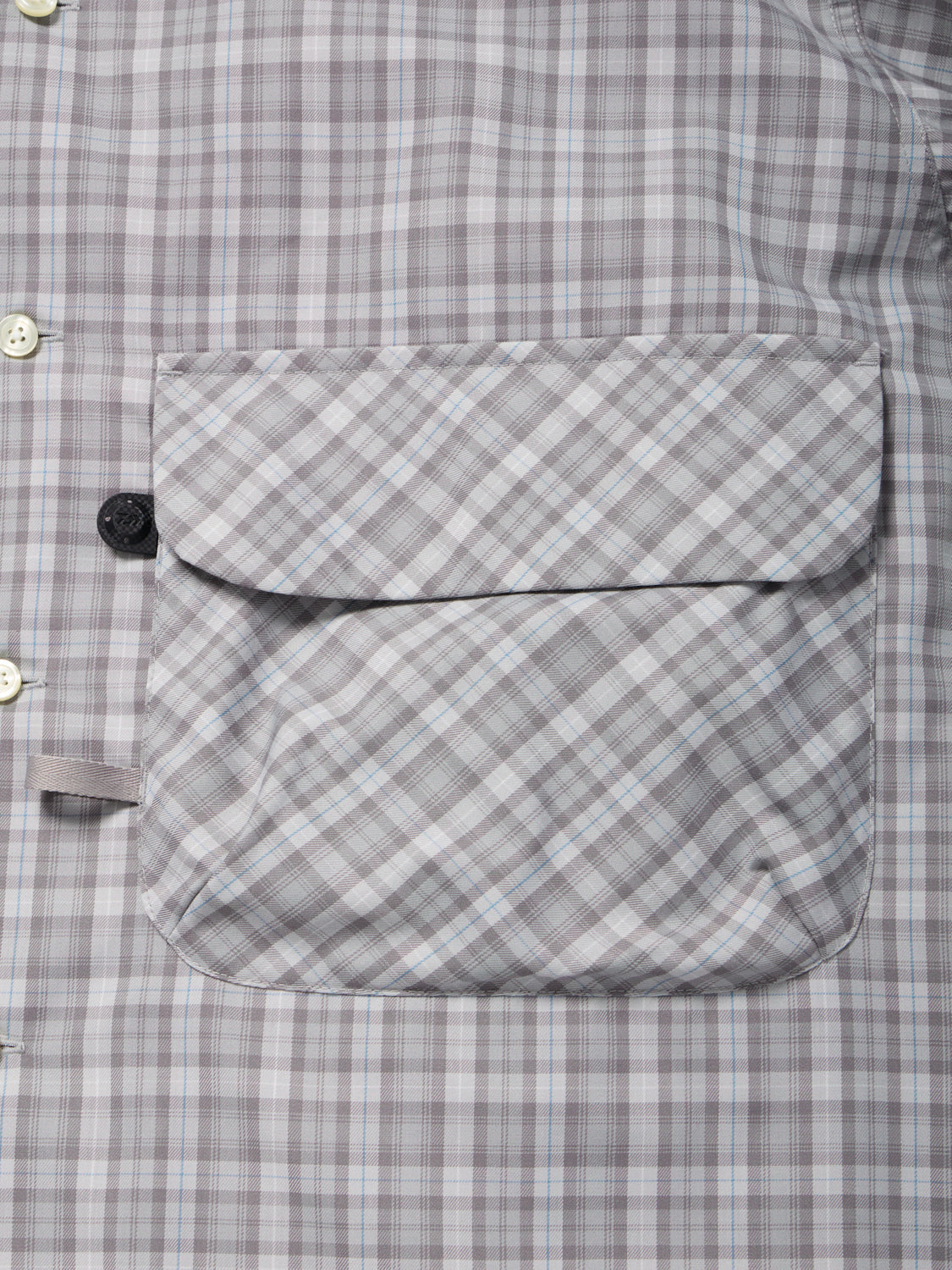 W's TECH SPORTS OPEN COLLAR SHIRT L/S GREN PLAID