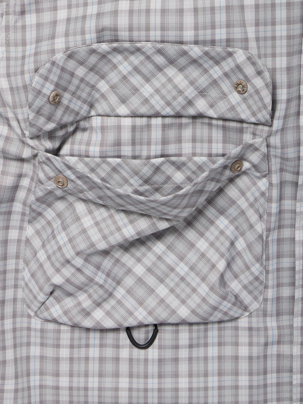 W's TECH SPORTS OPEN COLLAR SHIRT L/S GREN PLAID