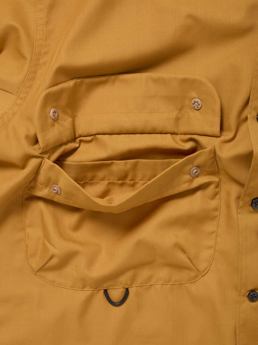 TECH SPORTS OPEN COLLAR SHIRT L/S SOLID