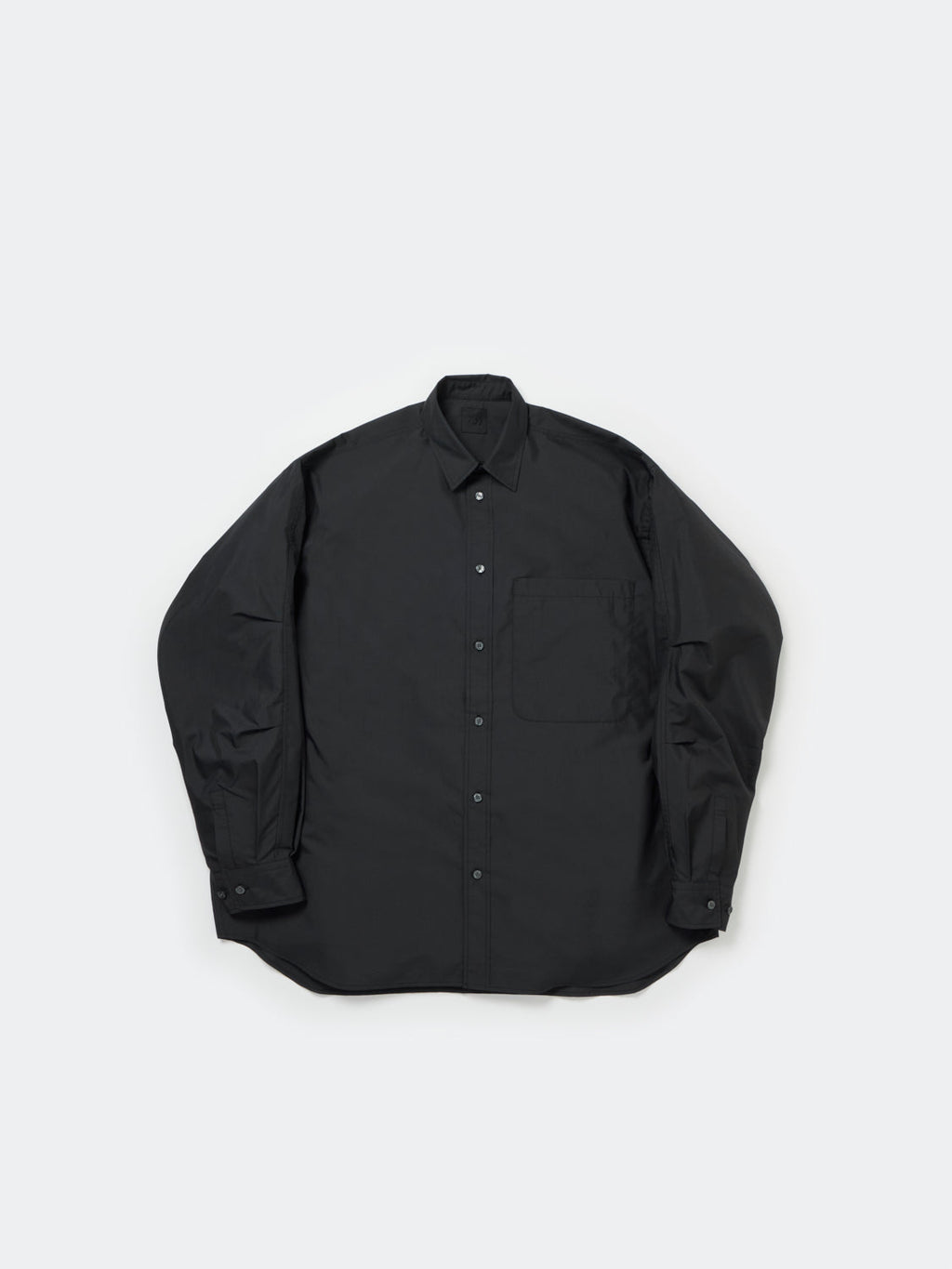 TECH REGULAR COLLAR SHIRT L/S - BLACK