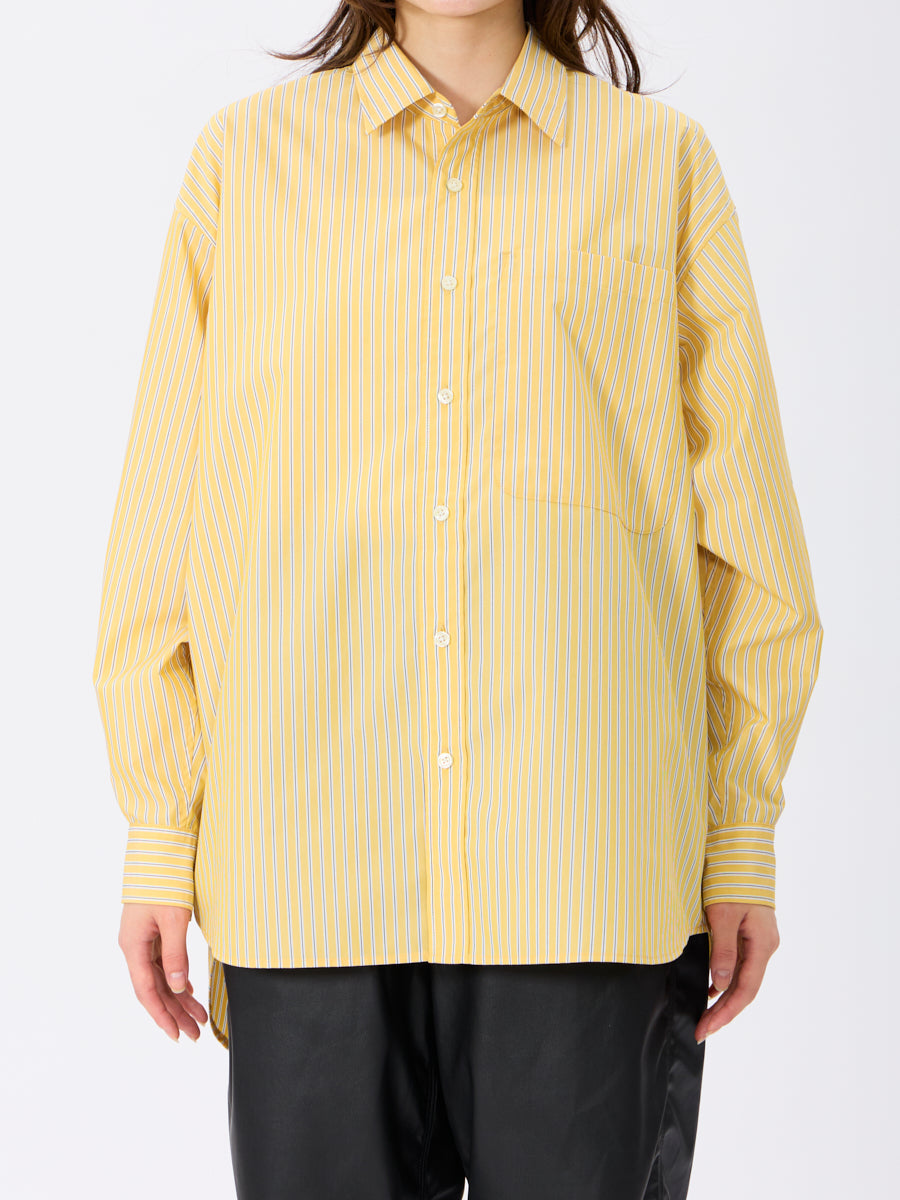 W's TECH REGULAR COLLAR SHIRT L/S STRIPE