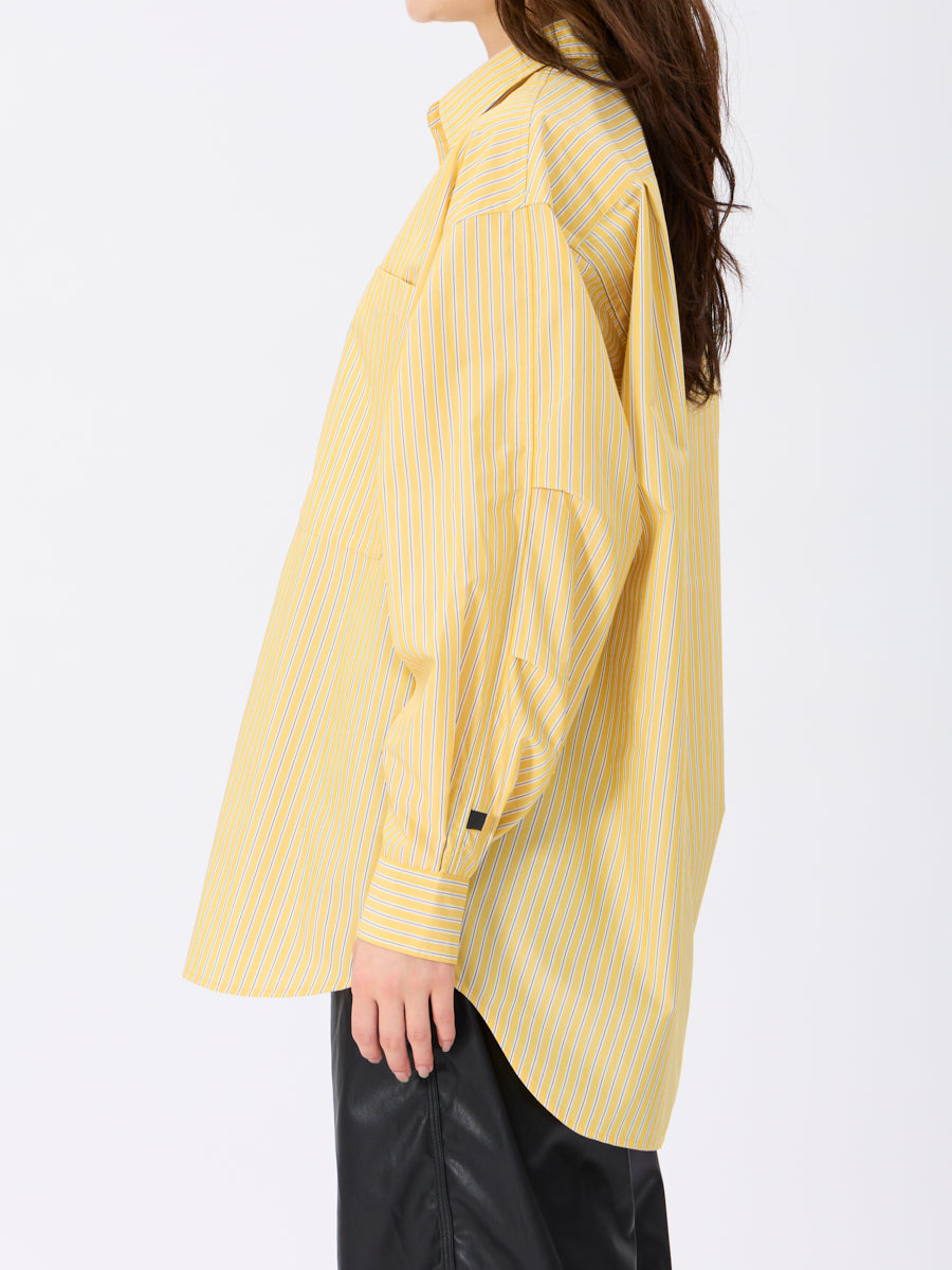 W's TECH REGULAR COLLAR SHIRT L/S STRIPE