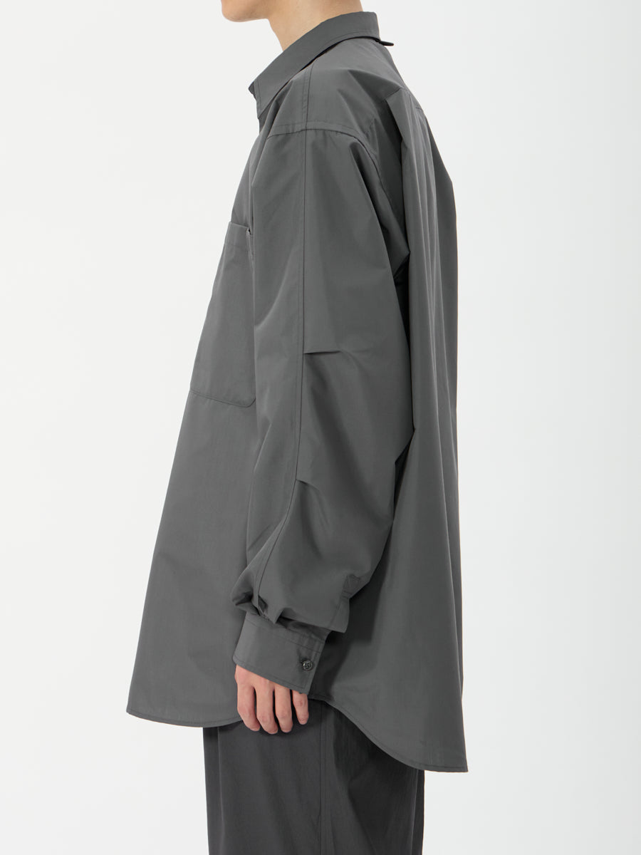TECH REGULAR COLLAR SHIRT L/S SOLID