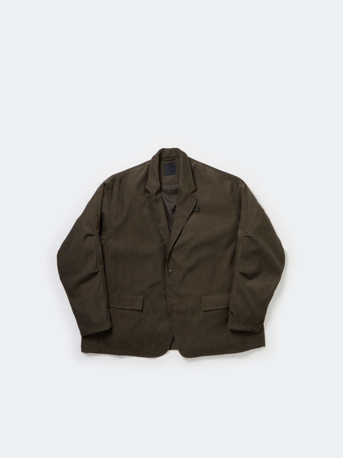 TECH LOOSE 2B JACKET CORDUROY - BROWNKHAKI