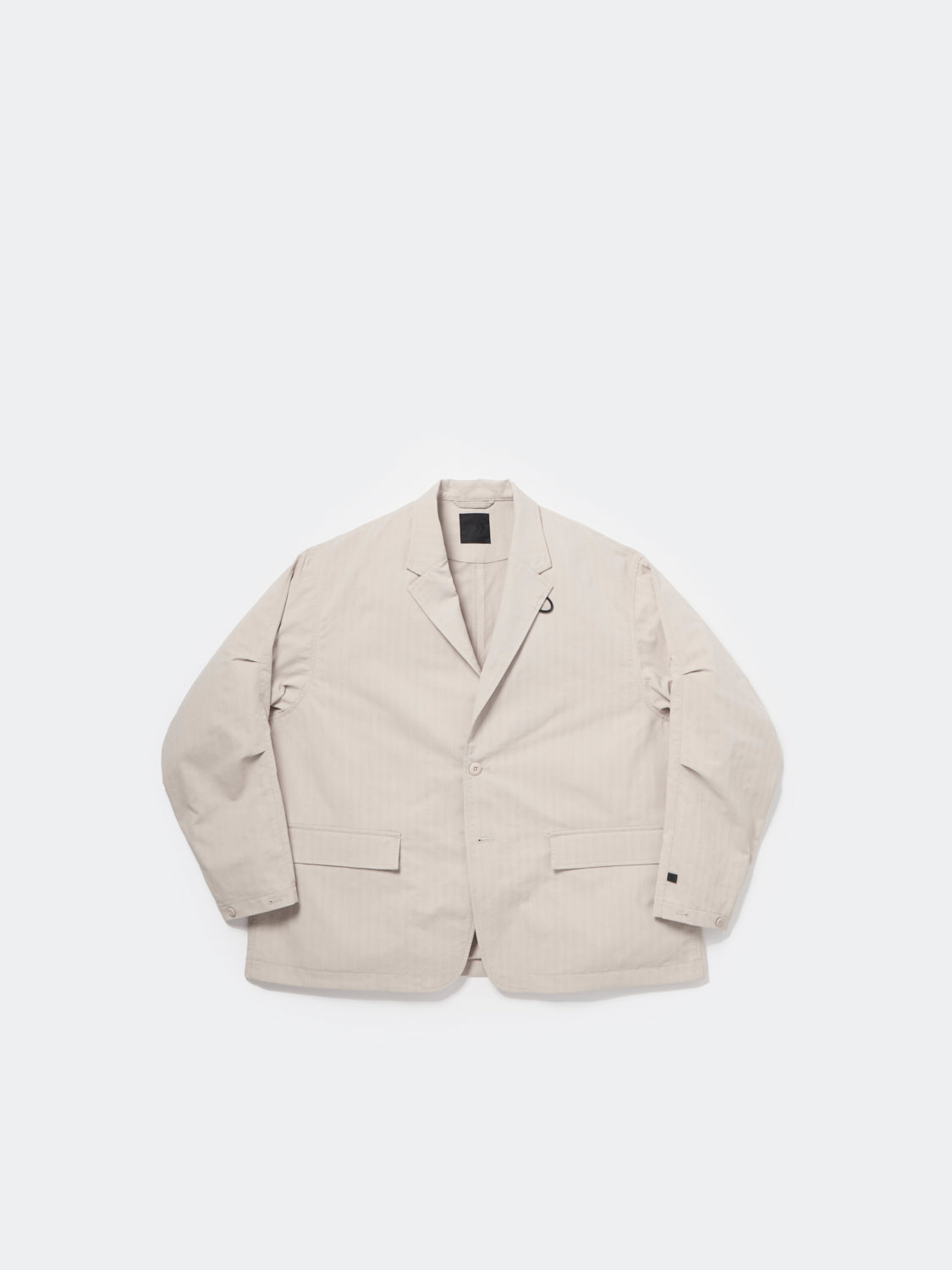 TECH LOOSE 2B JACKET HERRINGBONE - ECRU