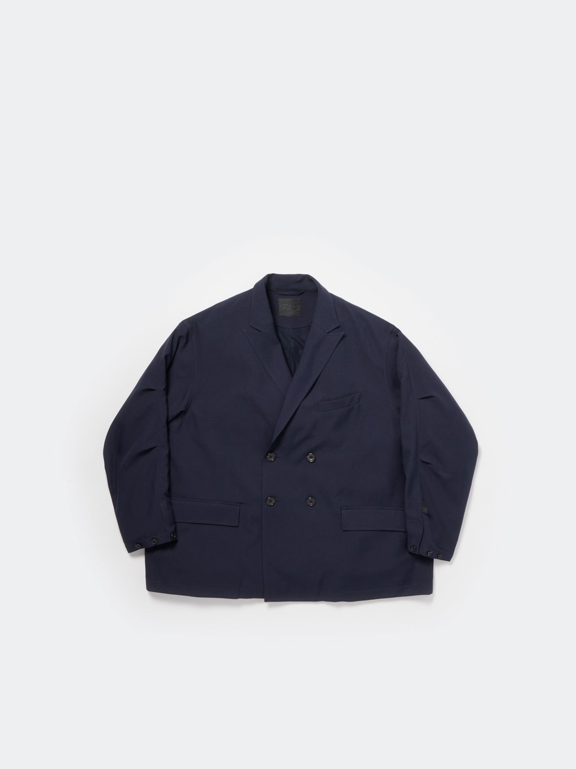 TECH DOUBLE-BREASTED JACKET - NAVY
