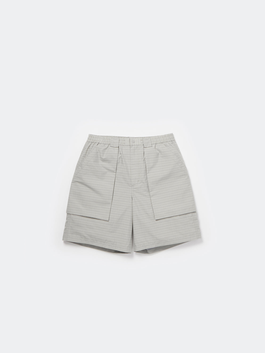 TECH 3D POCKET CARGO SHORTS SUMMER PLAID - LT.GRAY