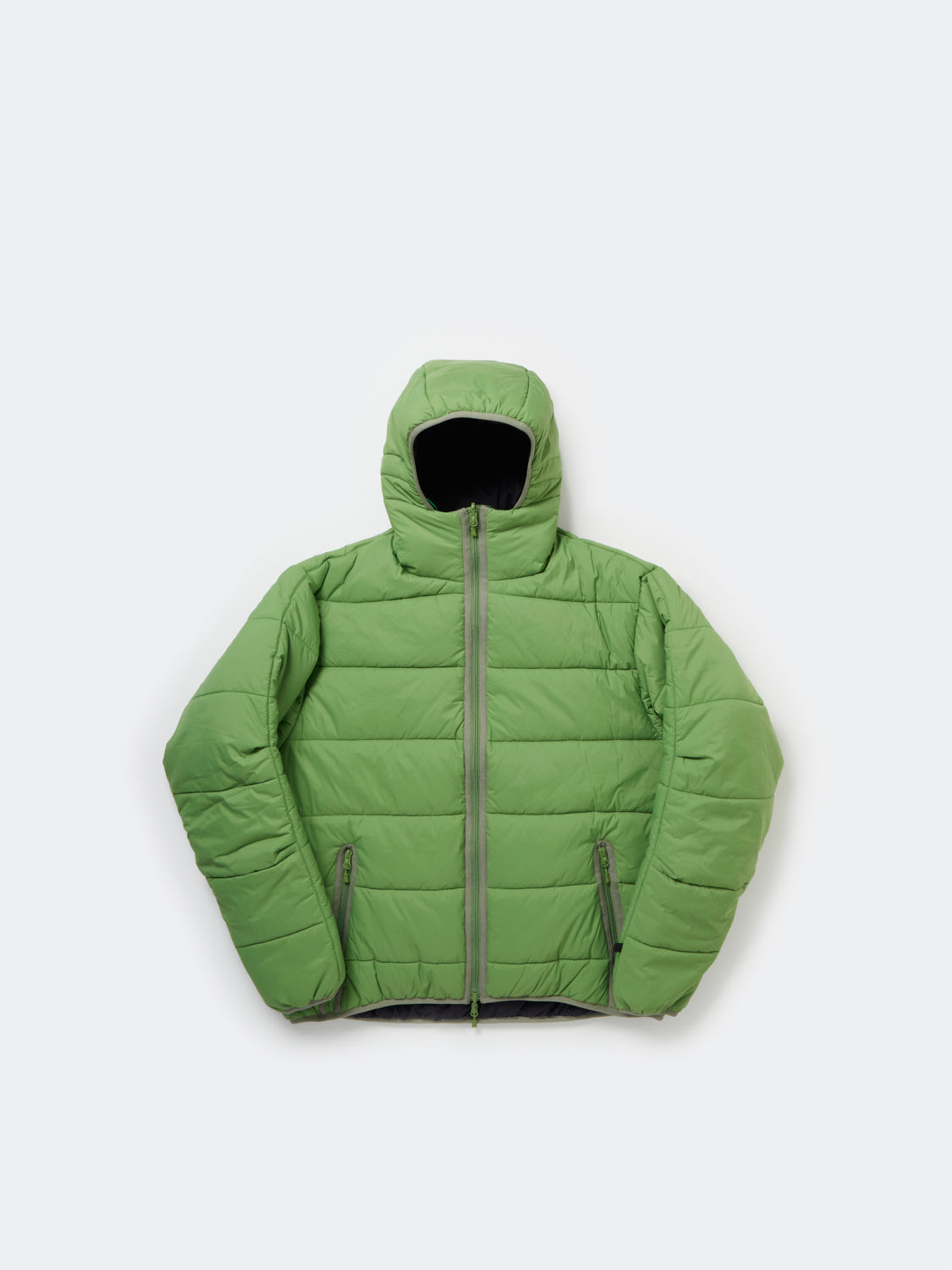 TECH REVERSIBLE CLIMBERS PUFF JACKET - GREEN × BLACK