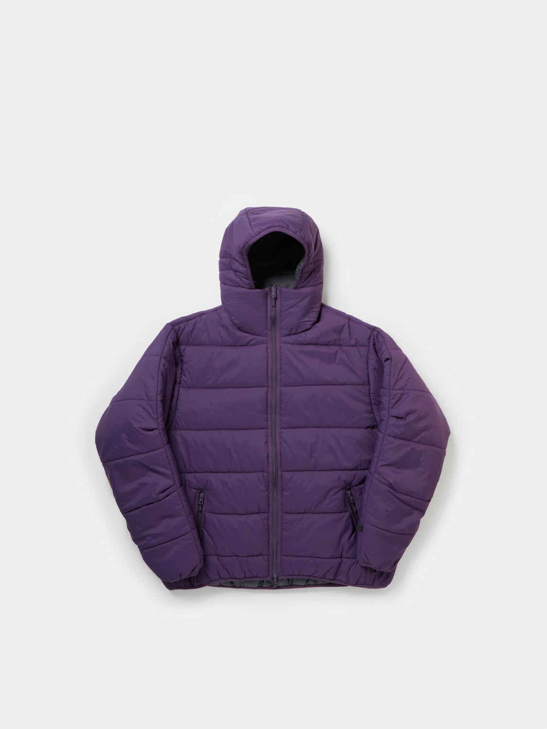 TECH REVERSIBLE CLIMBERS PUFF JACKET - PURPLE × CHARCOAL