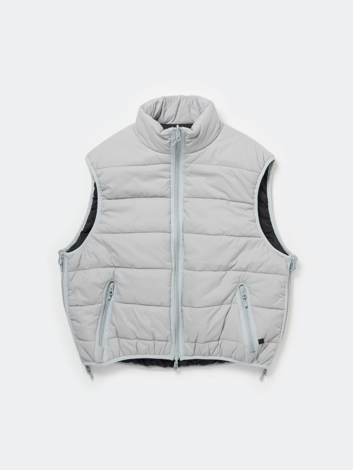 W's TECH REVERSIBLE CLIMBERS PUFF VEST - SILVER × BLACK