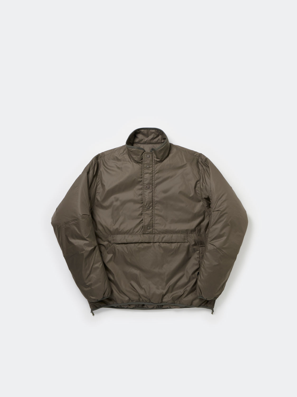 TECH REVERSIBLE PULLOVER PUFF JACKET - BROWNKHAKI