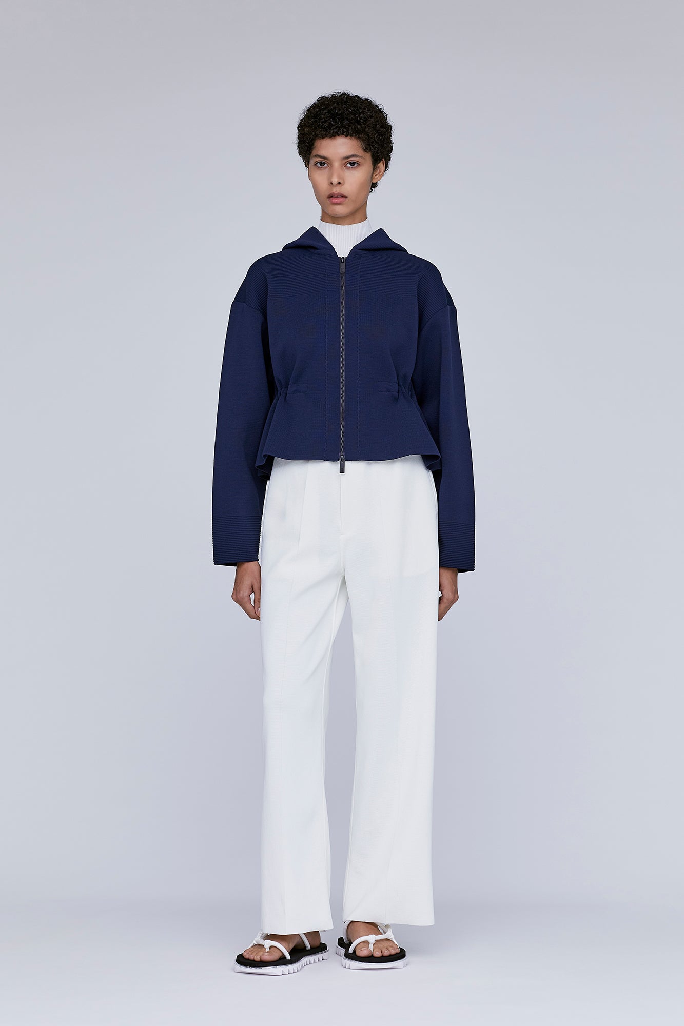 MILAN CROPPED HOODIE JACKET