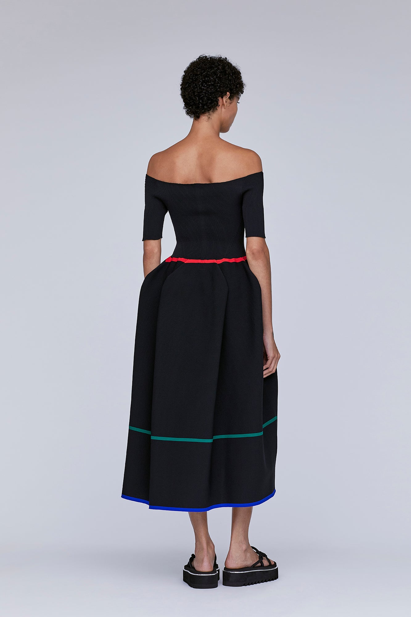 POTTERY HS OFF SHOULDER SHORT SLEEVE DRESS