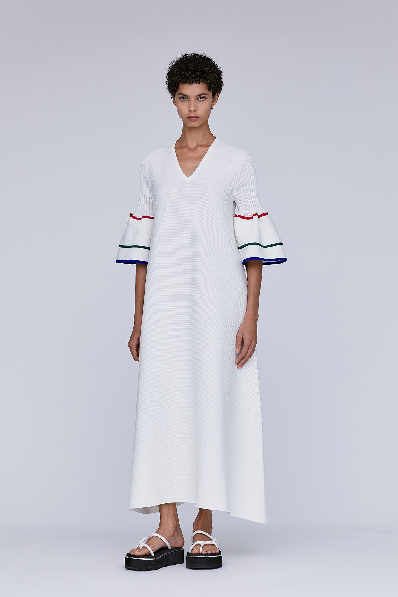 POTTERY SHORT BELL SLEEVE FLARE DRESS