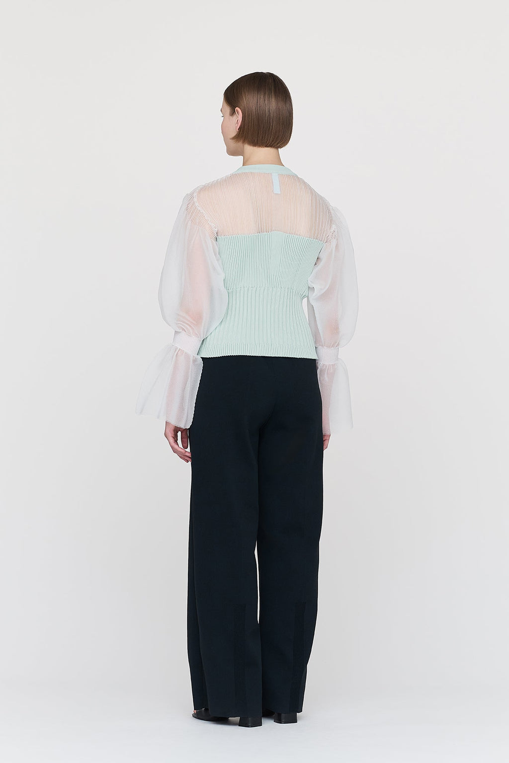 FLUTED LUCENT MARIE SLEEVE TOP