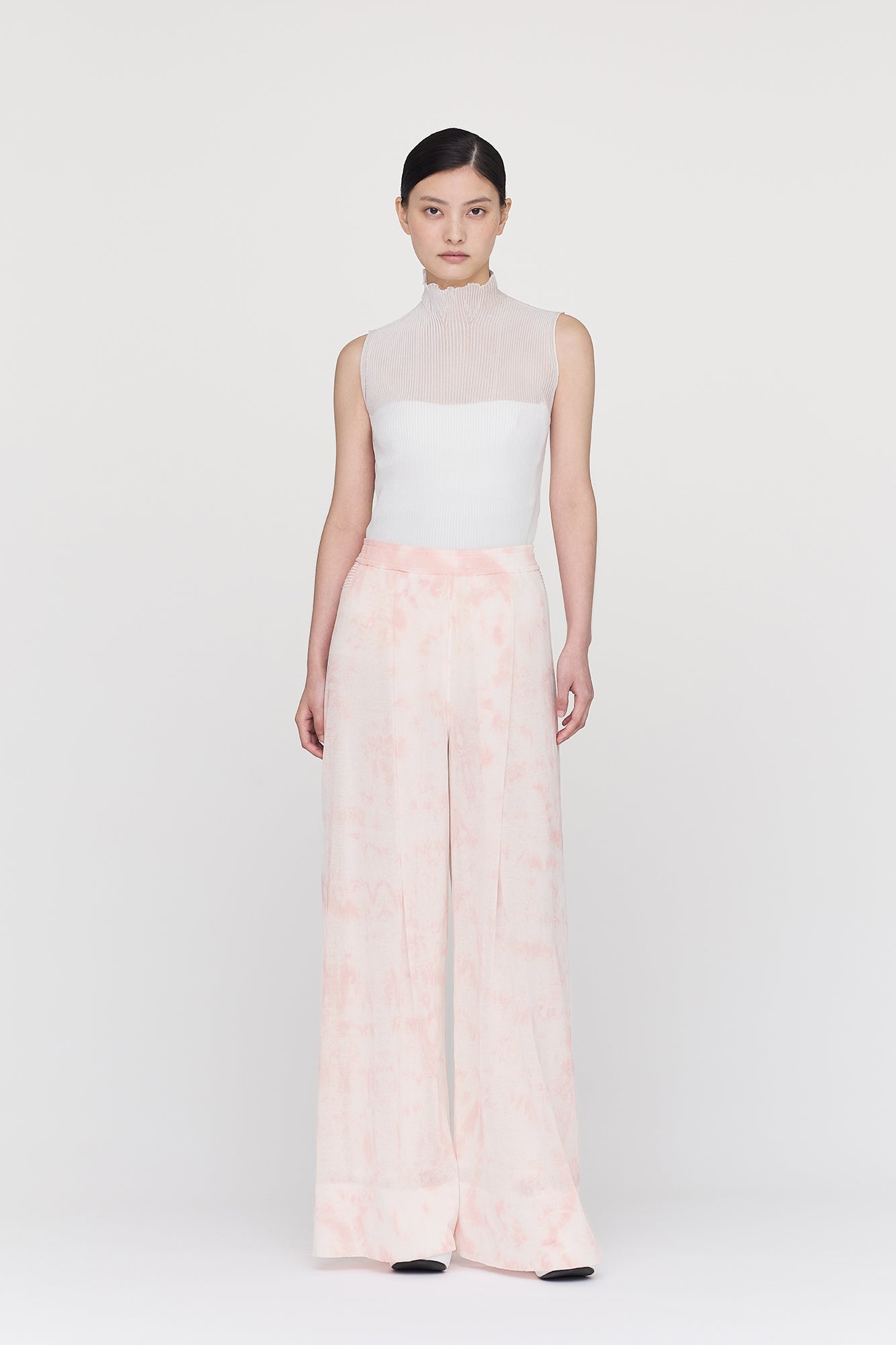 DYEING TC LUCENT SEMI WIDE PANTS