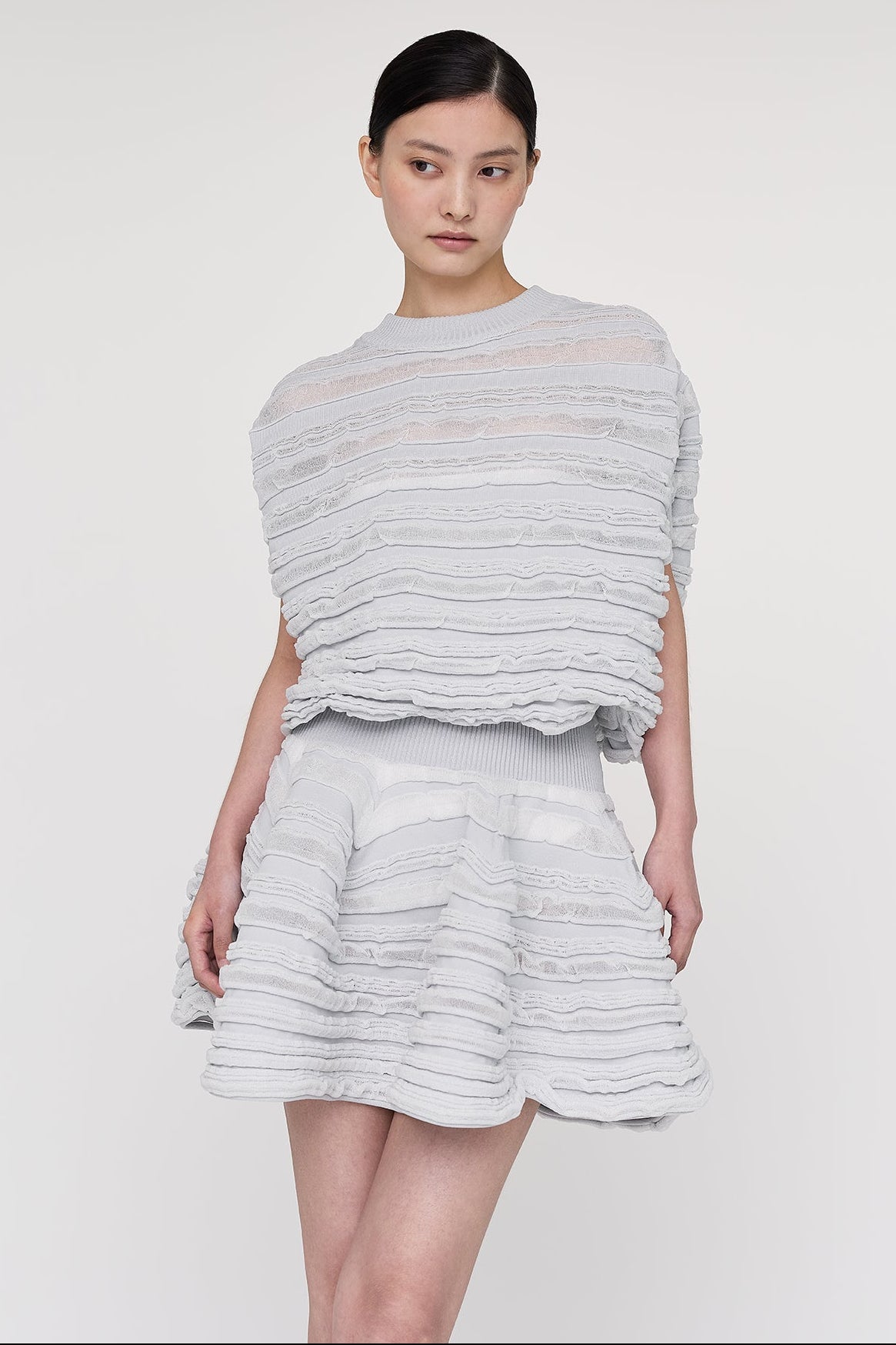 POTTERY HS SWELL GLITTER PUFF SLEEVE MINI DRESS