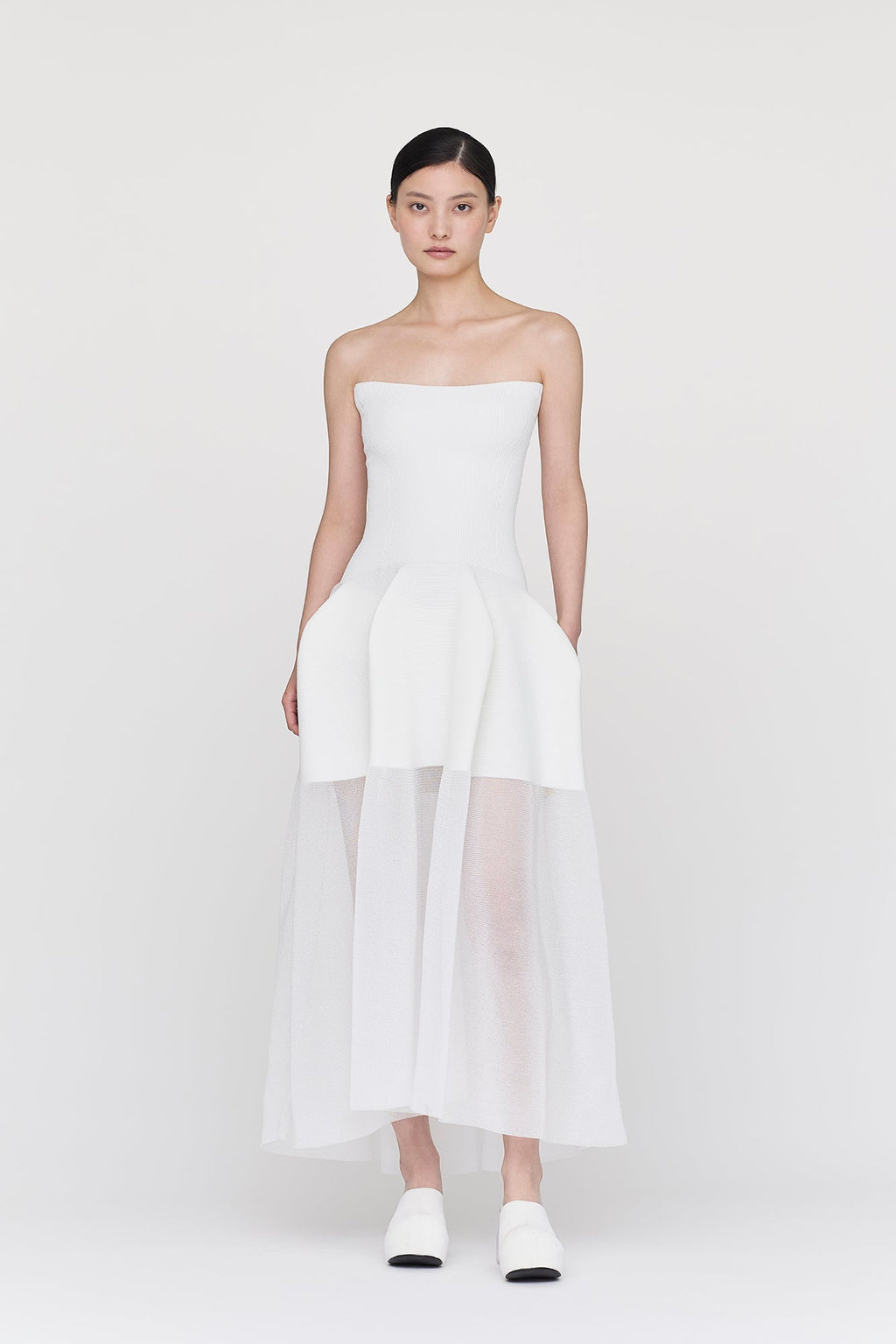 POTTERY HS LUCENT STRAPLESS DRESS