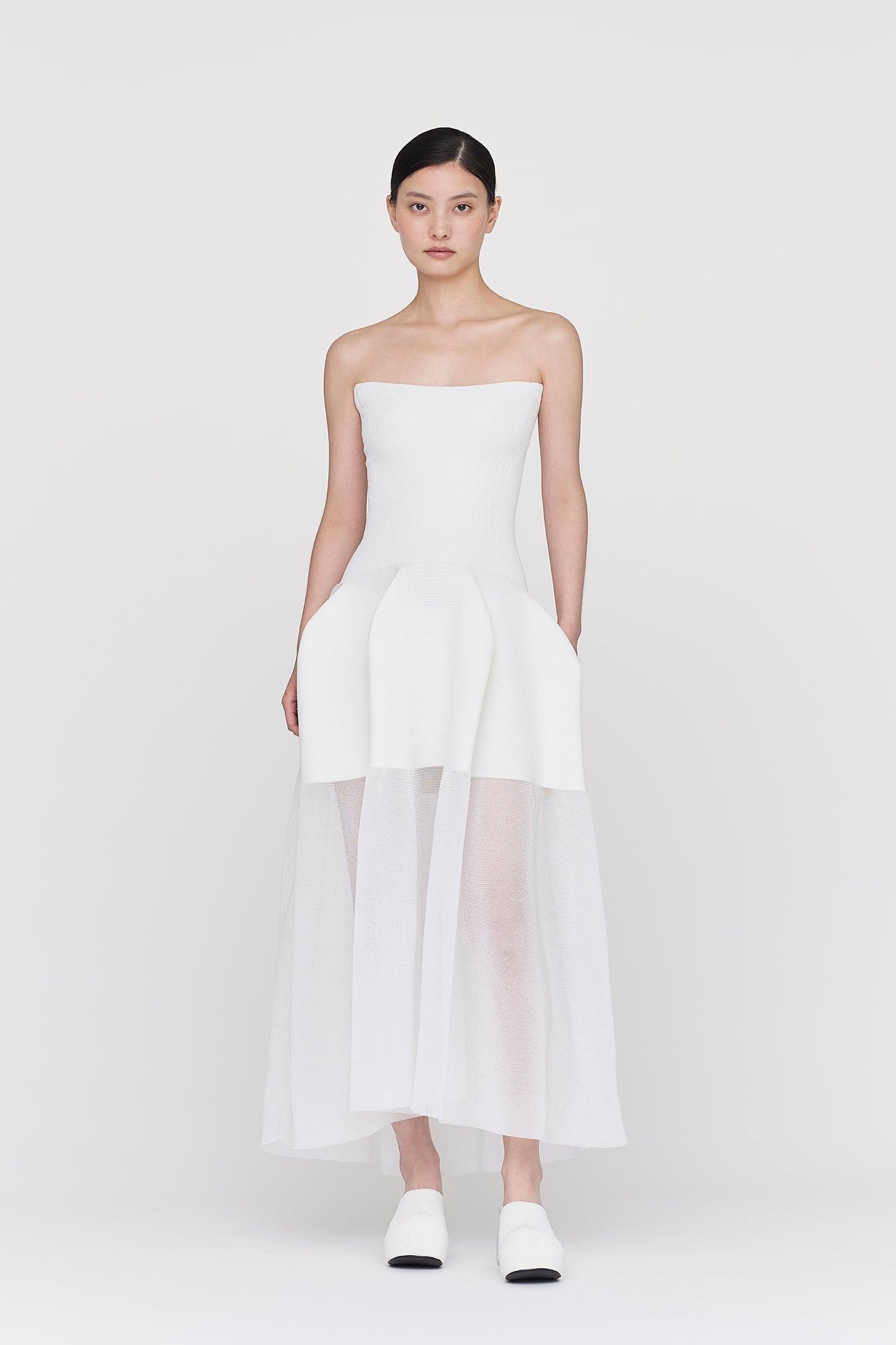 POTTERY HS LUCENT STRAPLESS DRESS