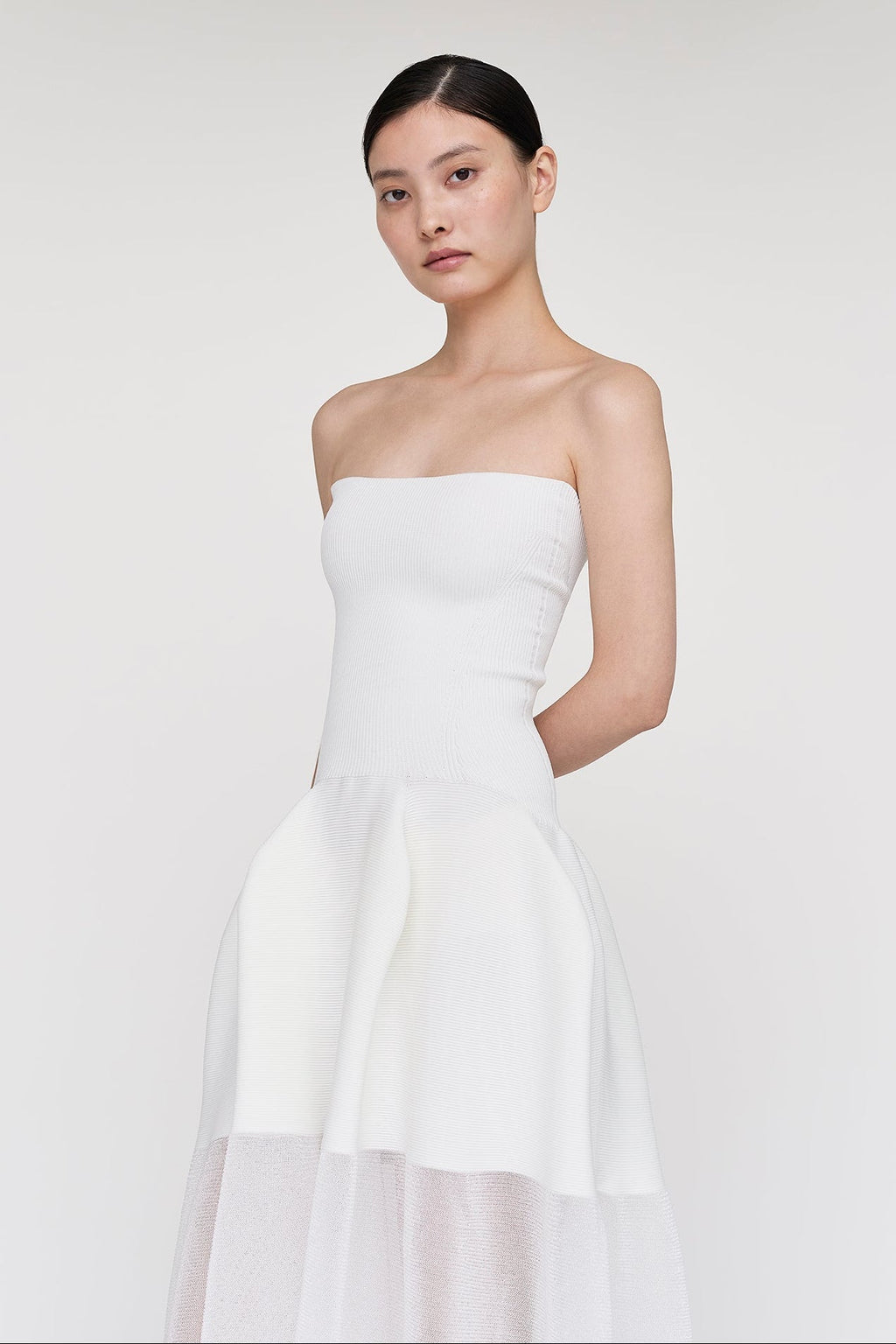 POTTERY HS LUCENT STRAPLESS DRESS