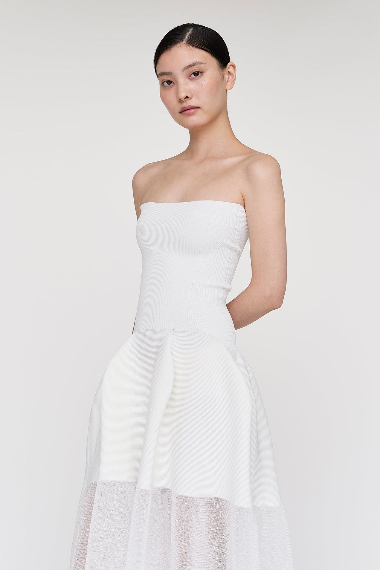 POTTERY HS LUCENT STRAPLESS DRESS
