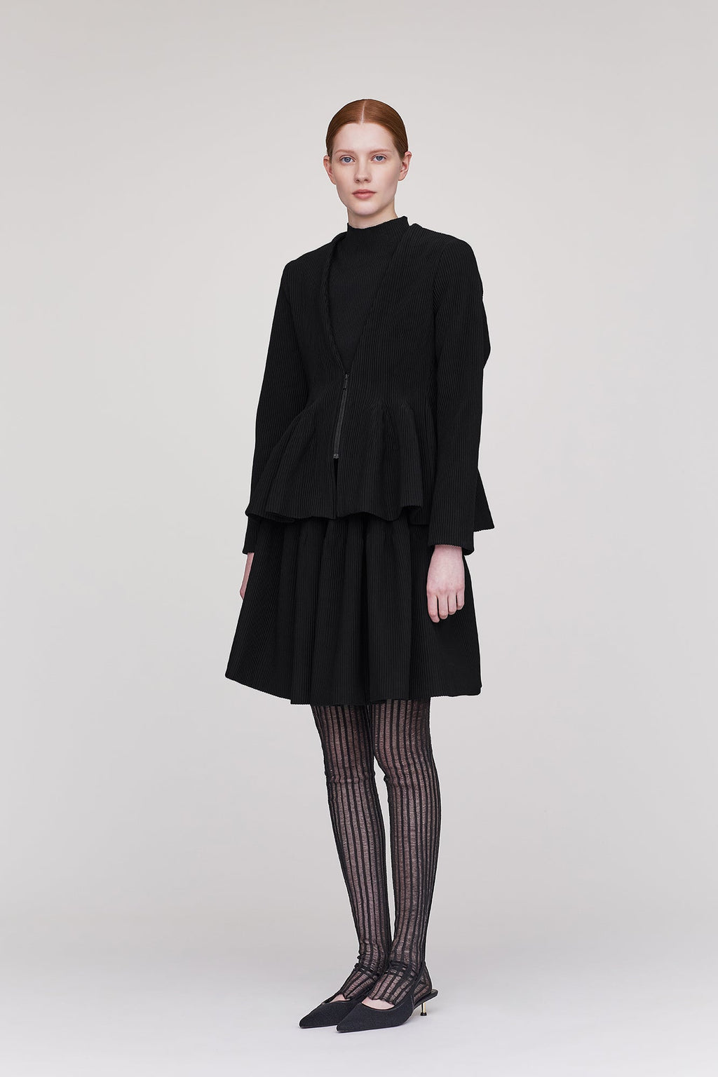 HYPHA COLLARLESS ZIP JACKET