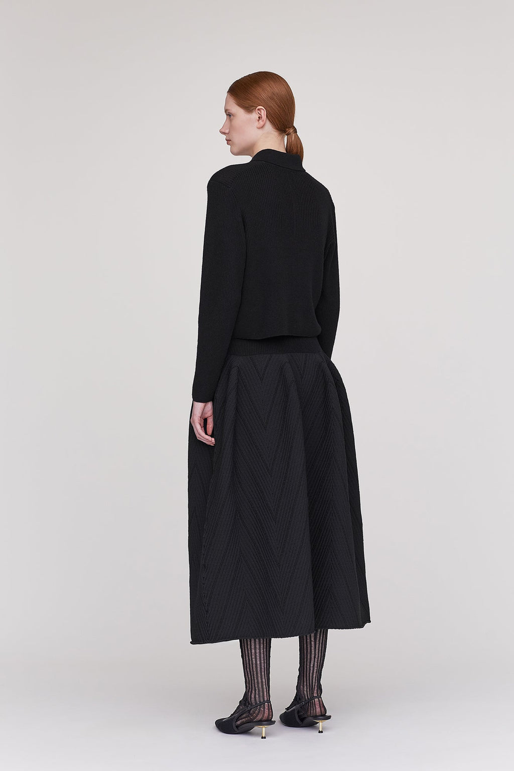 POTTERY HERRINGBONE SKIRT