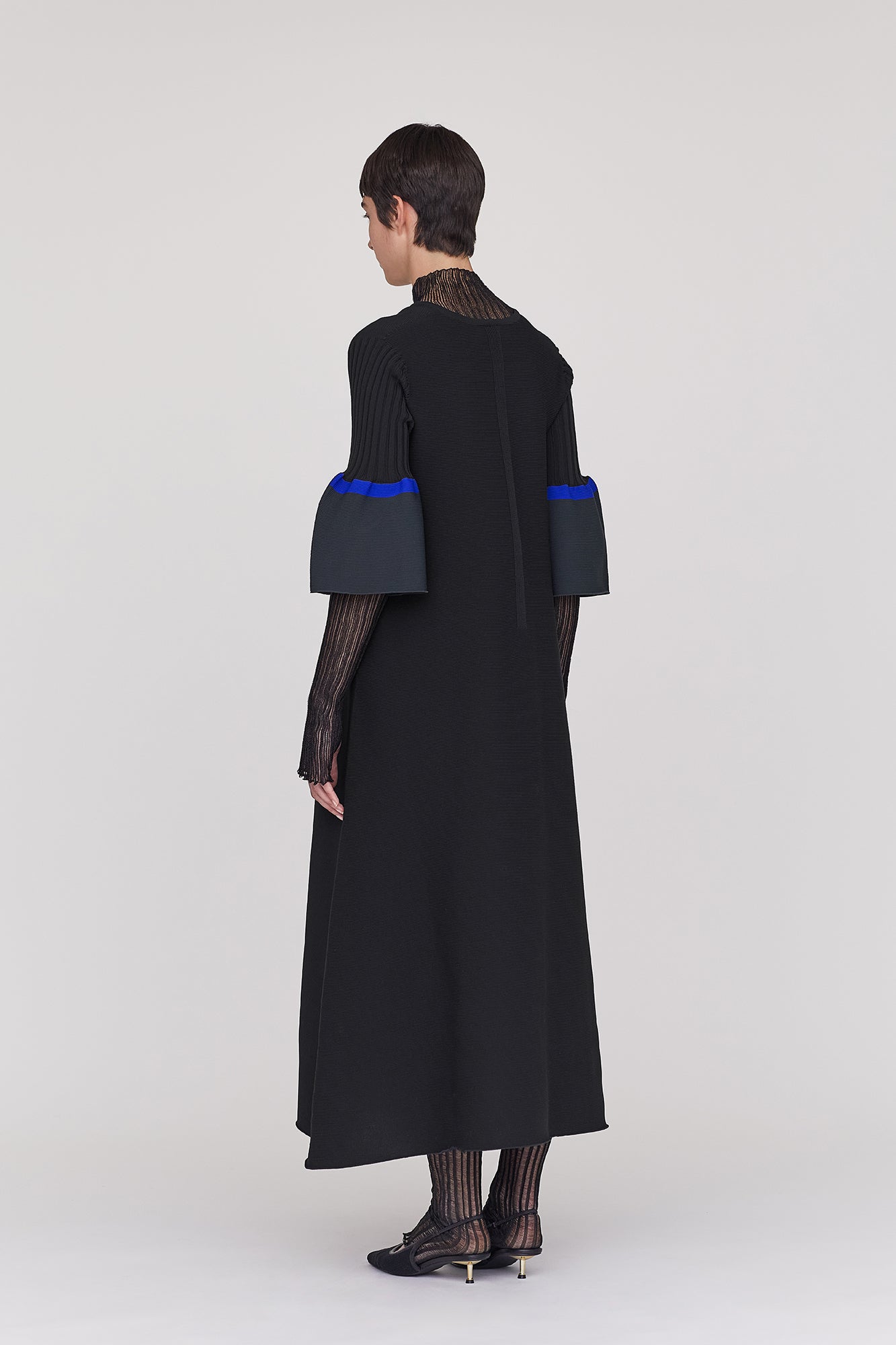 POTTERY SHORT BELL SLEEVE FLARE DRESS