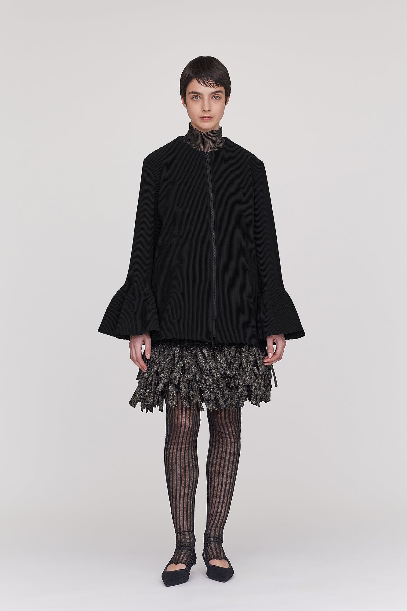 HYPHA BELL SLEEVE COAT