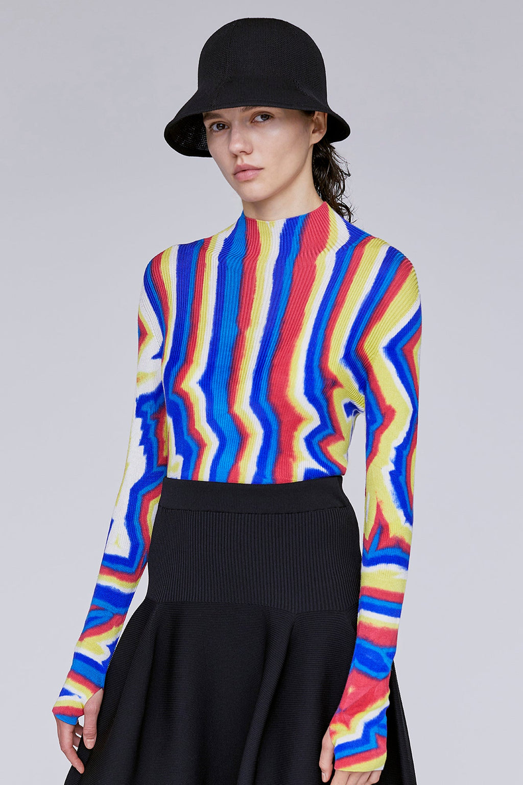 SILK CHUSEN LONG SLEEVE TOP