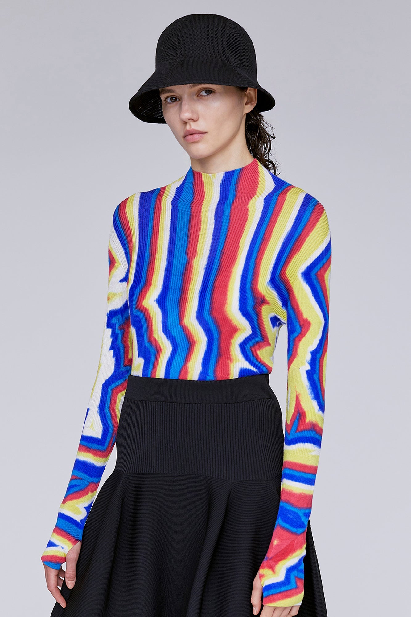 SILK CHUSEN LONG SLEEVE TOP
