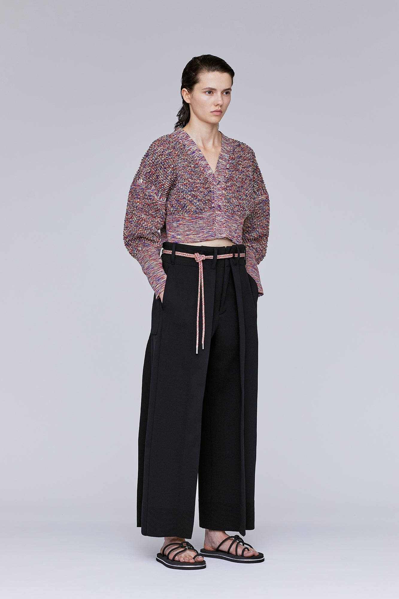 MILAN CREASE WIDE STRAIGHT PANTS