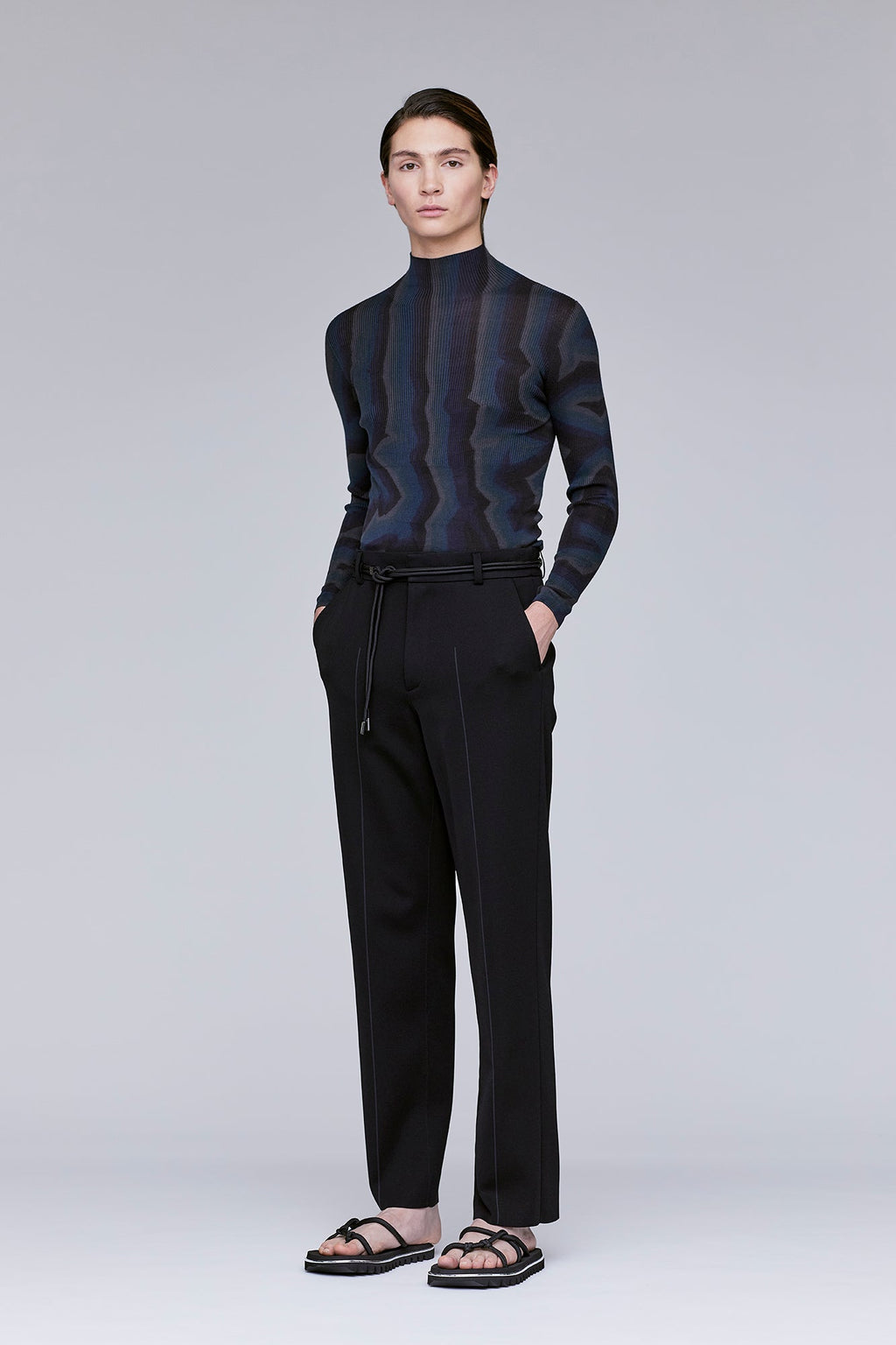 SILK CHUSEN LONG SLEEVE TOP