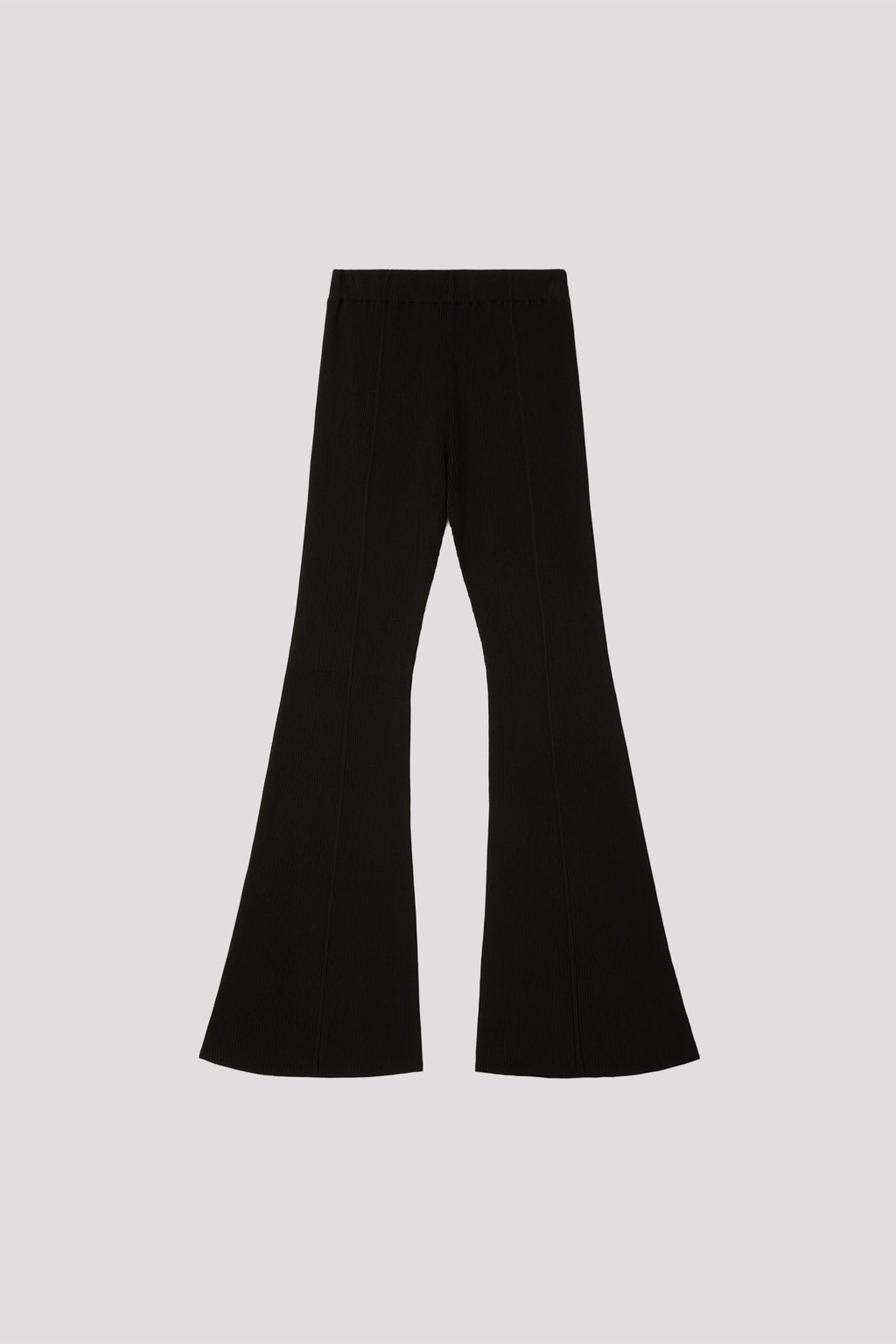SOFT PORTRAIT TIGHT FLARE PANTS - BLACK