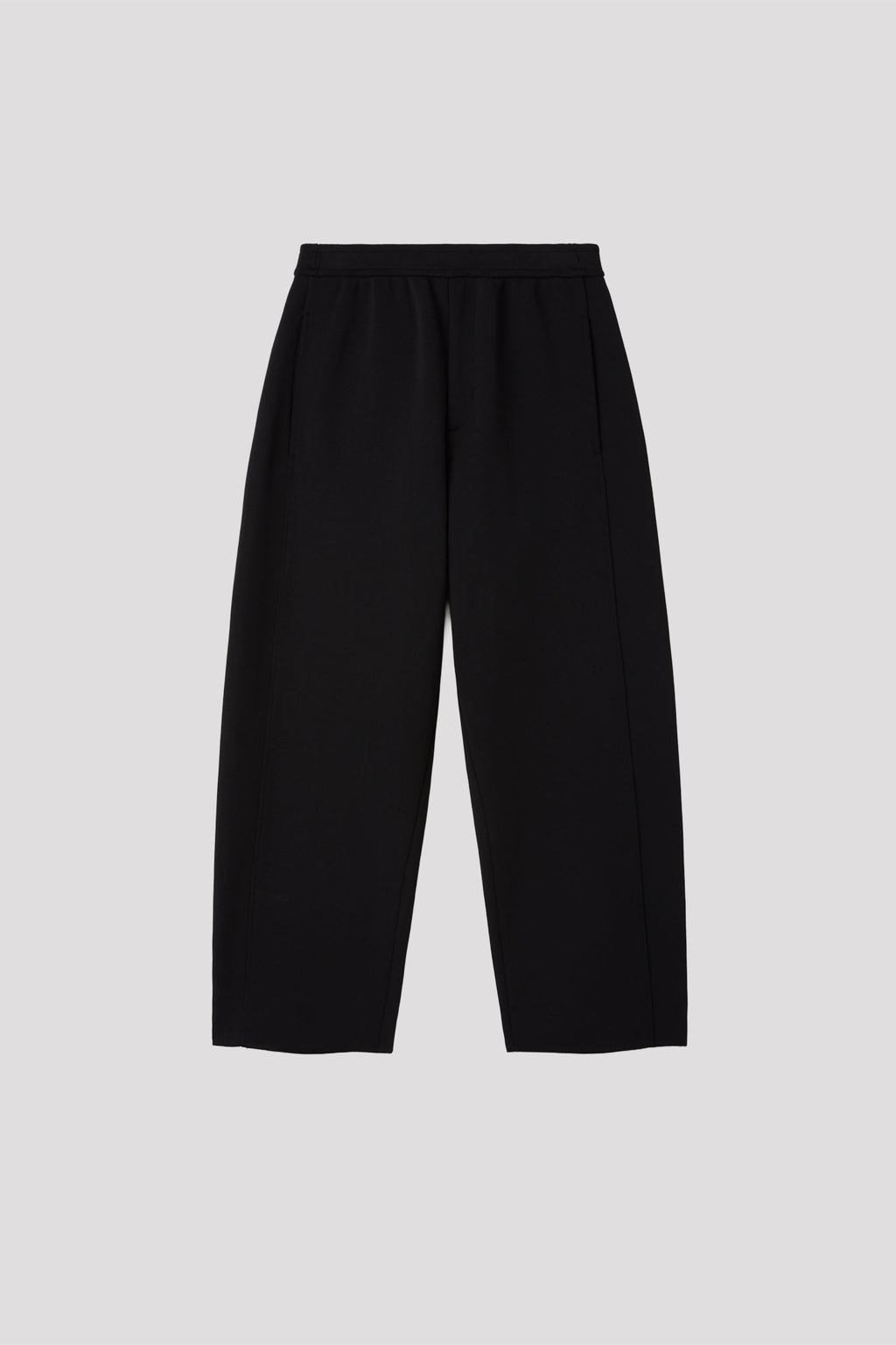 MILAN CURVED PANTS - BLACK