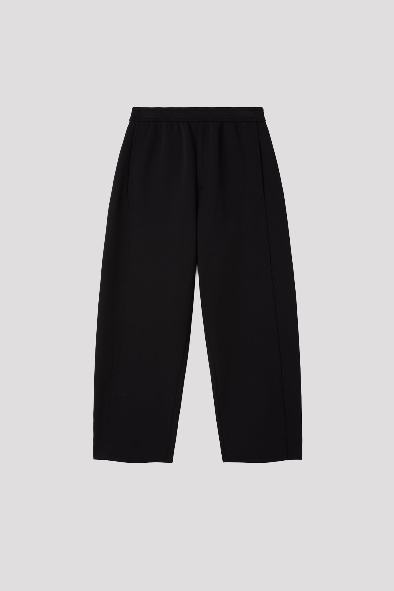 MILAN CURVED PANTS - BLACK