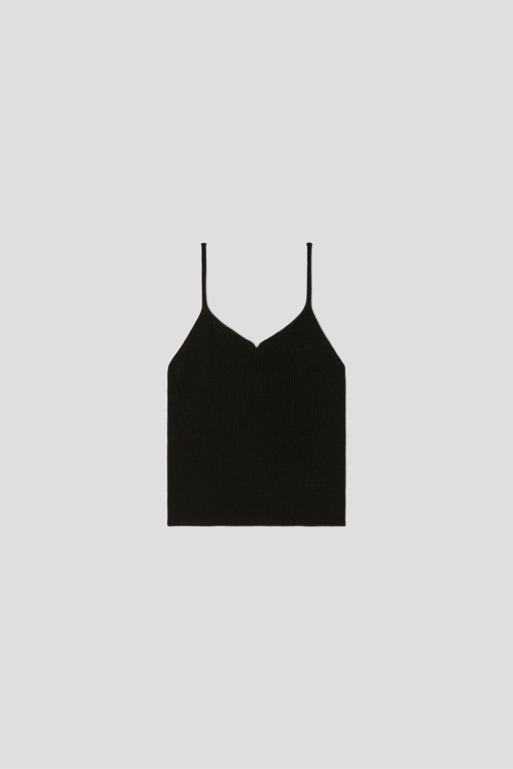 PORTRAIT CAMISOLE TOP - BLACK