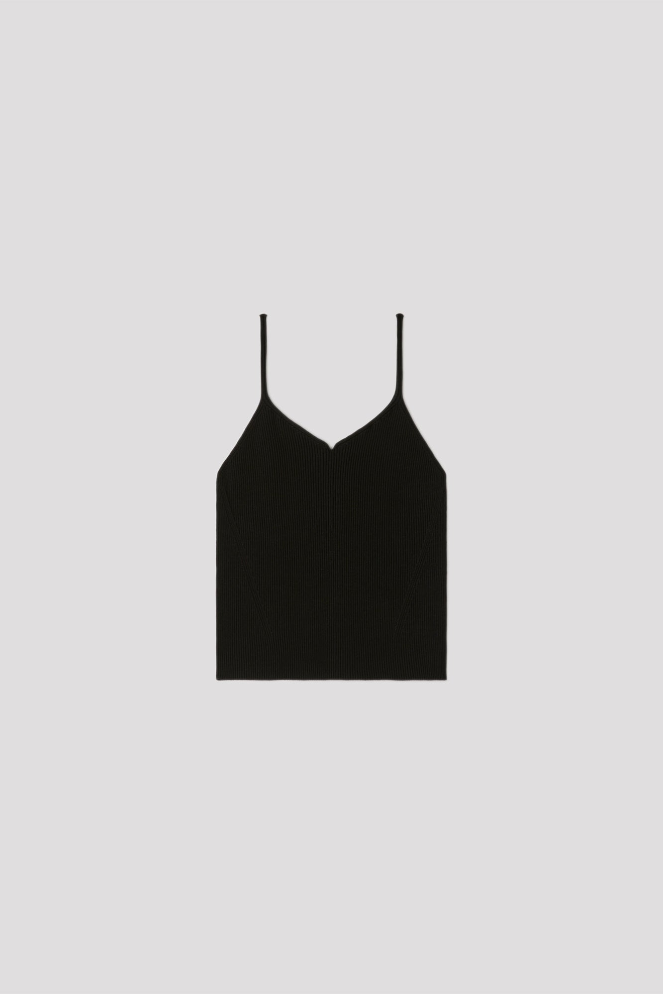 PORTRAIT CAMISOLE TOP - BLACK