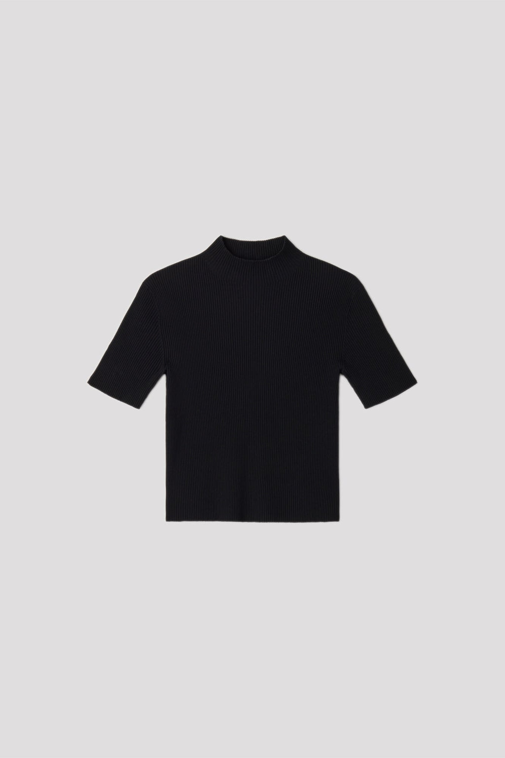 PORTRAIT SHORT SLEEVE TOP - BLACK