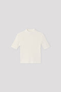 PORTRAIT SHORT SLEEVE TOP - WHITE