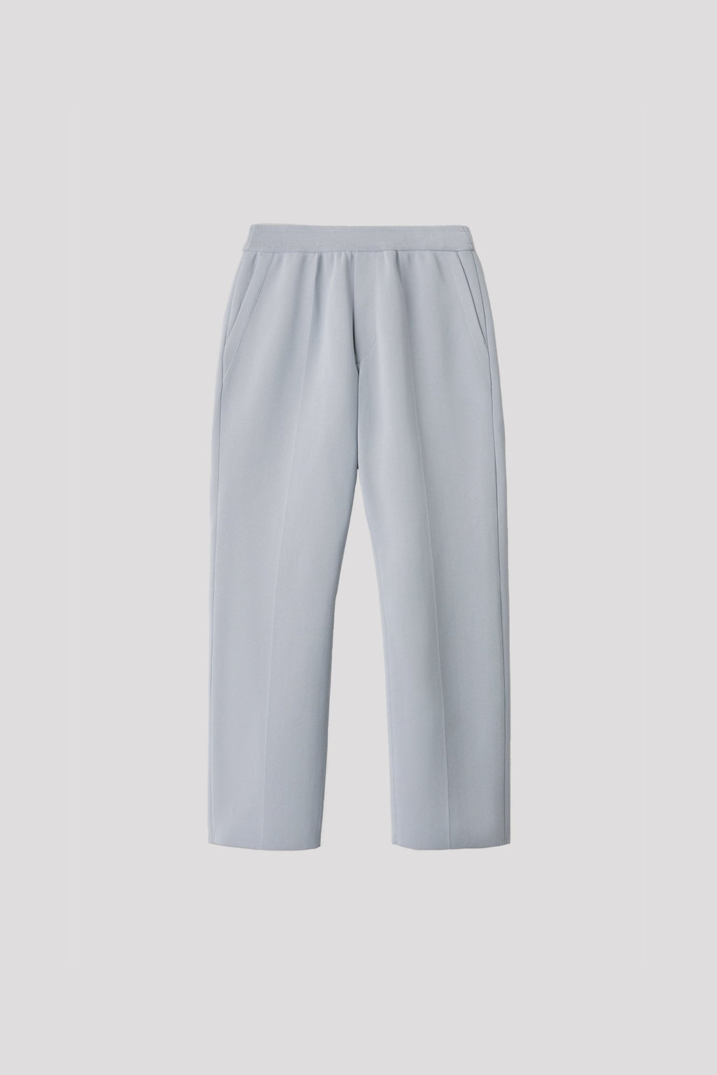 MILAN STRAIGHT PANTS - LIGHT GRAY