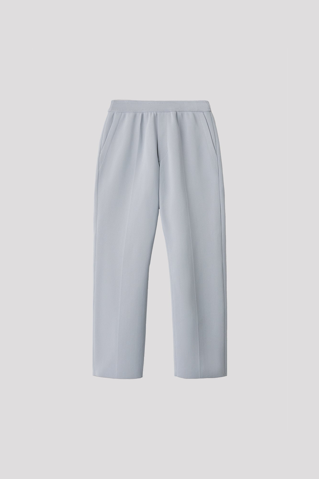 MILAN STRAIGHT PANTS - LIGHT GRAY